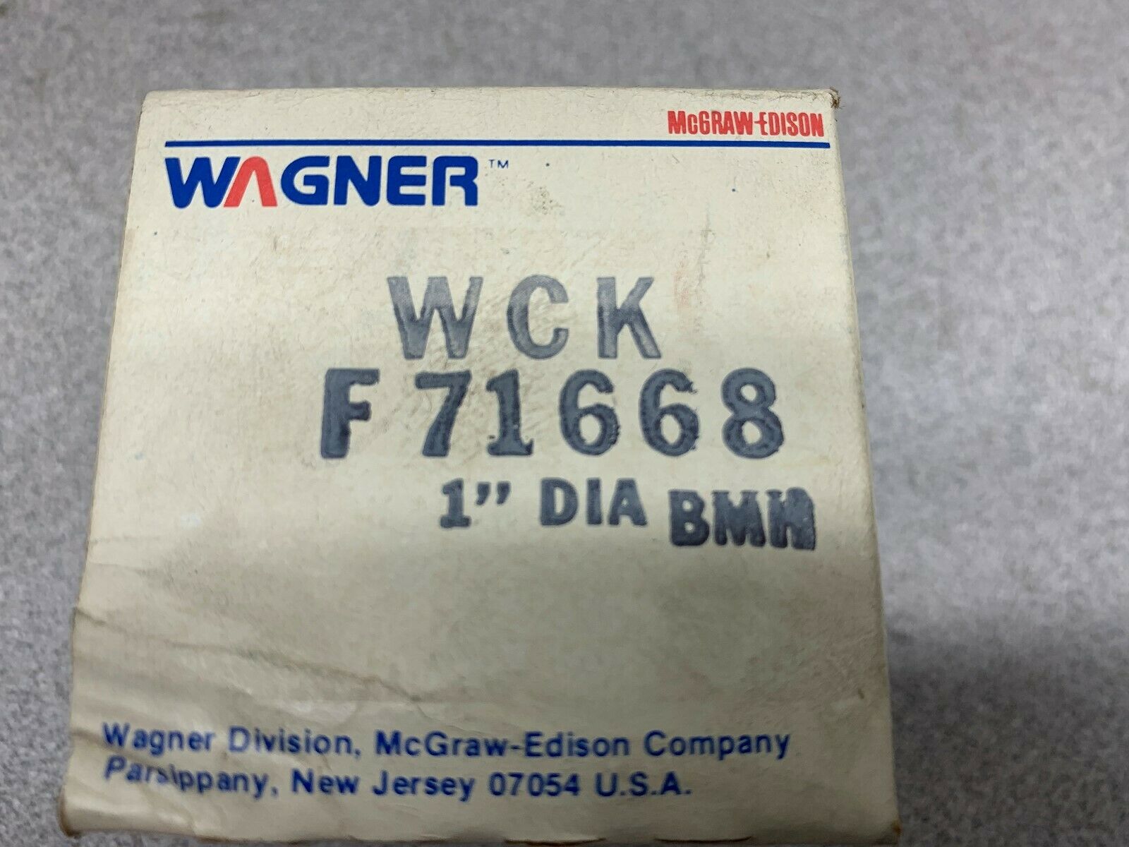 NEW IN BOX WAGNER PART F71668