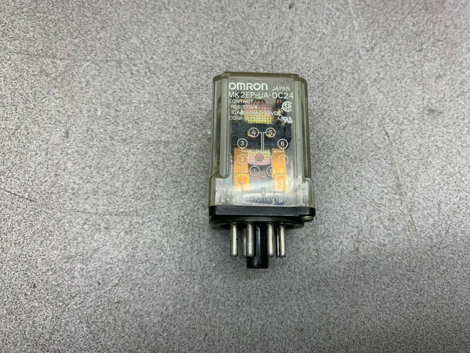 LOT OF 2 NEW NO BOX OMRON RELAY MK2EP-UA-DC24