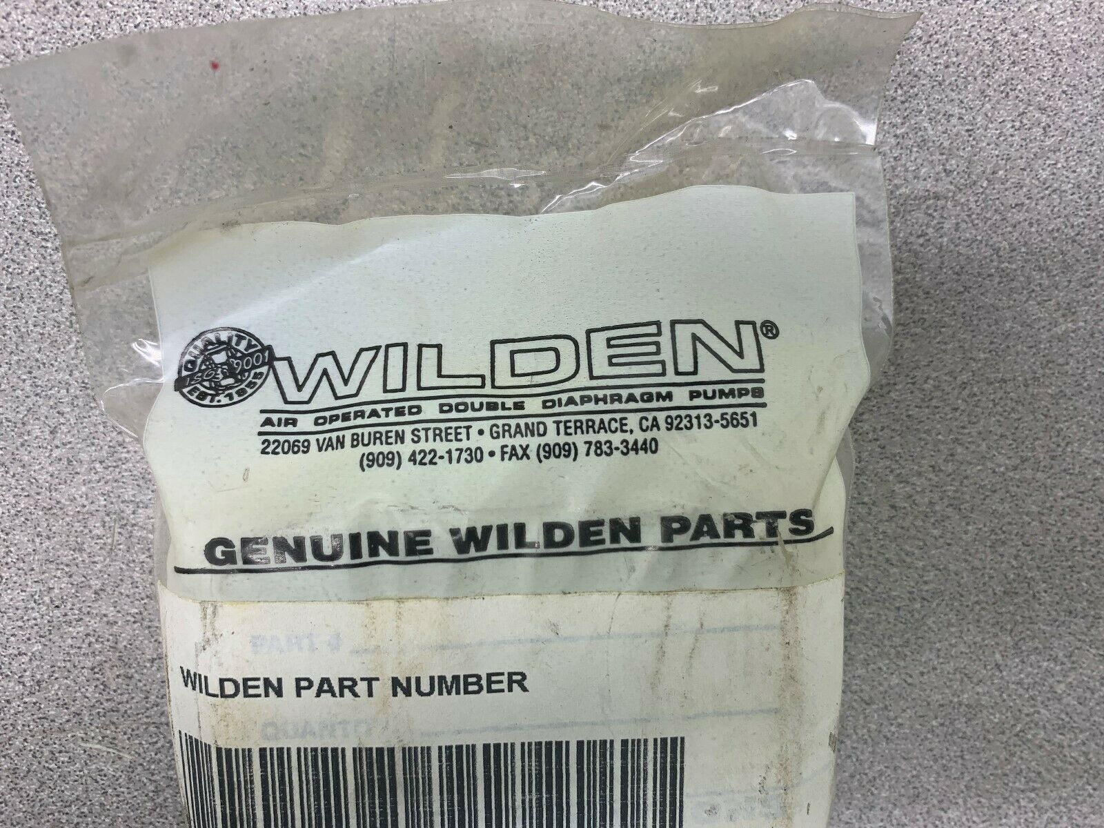 NEW IN BOX WILDEN PART 04-1370-55