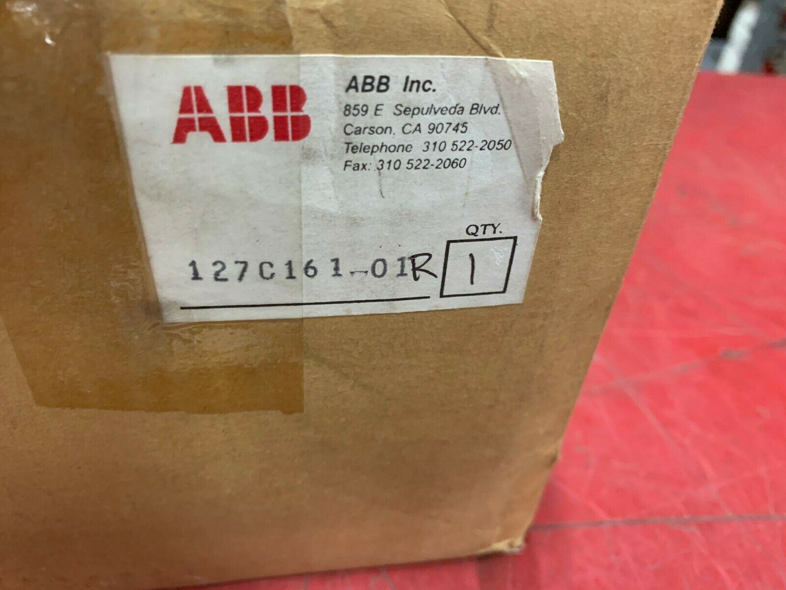 NEW IN BOX ABB SILVER ADAPTER 127C161-01R