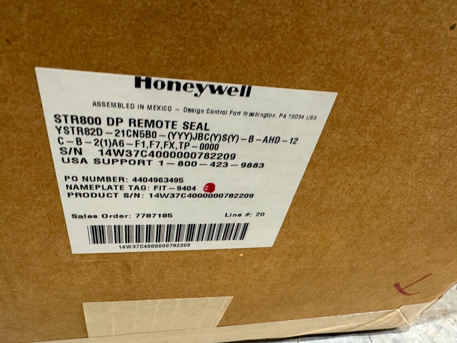 NEW HONEYWELL PRESSURE TRANSMITTER STR82D-21CN5B0-AFAJBCYSY-B-AHD-12C-B-21A6-F1