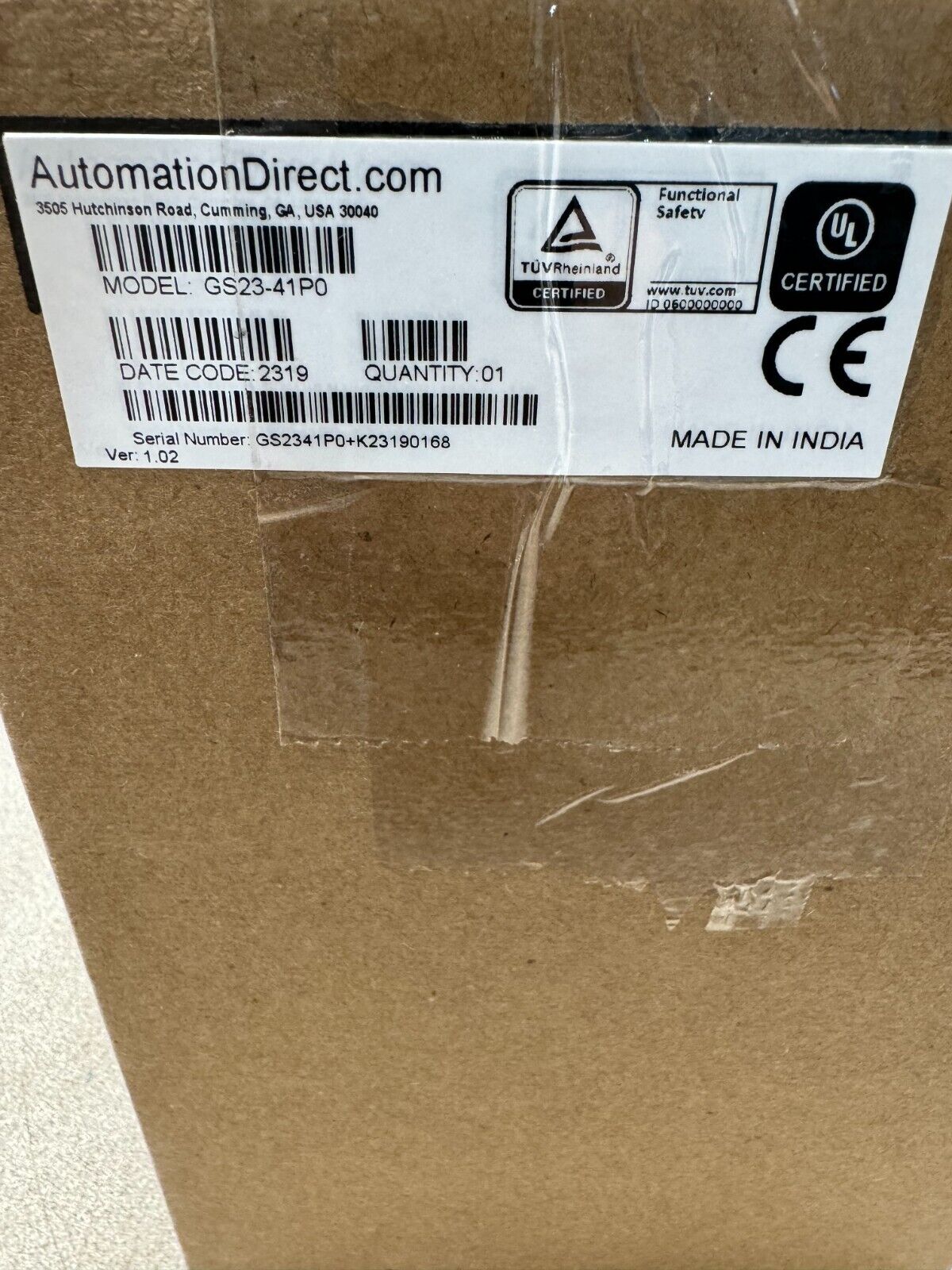 NEW AUTOMATION DIRECT DURApulse 1HP AC general purpose drive GS23-41P0