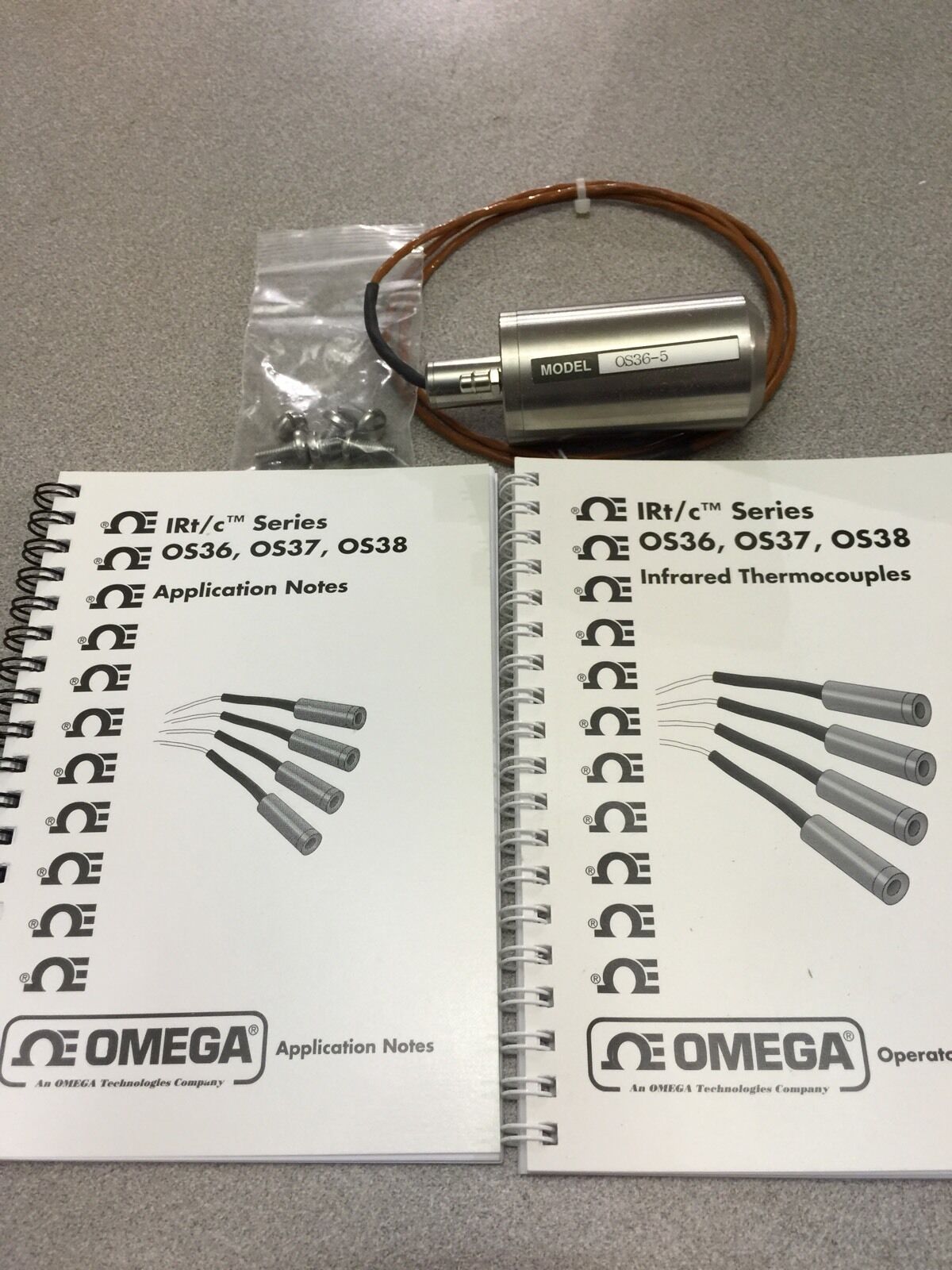 NEW IN BOX OMEGA INFRARED THERMOCOUPLE SENSOR OS36-5-J-140F