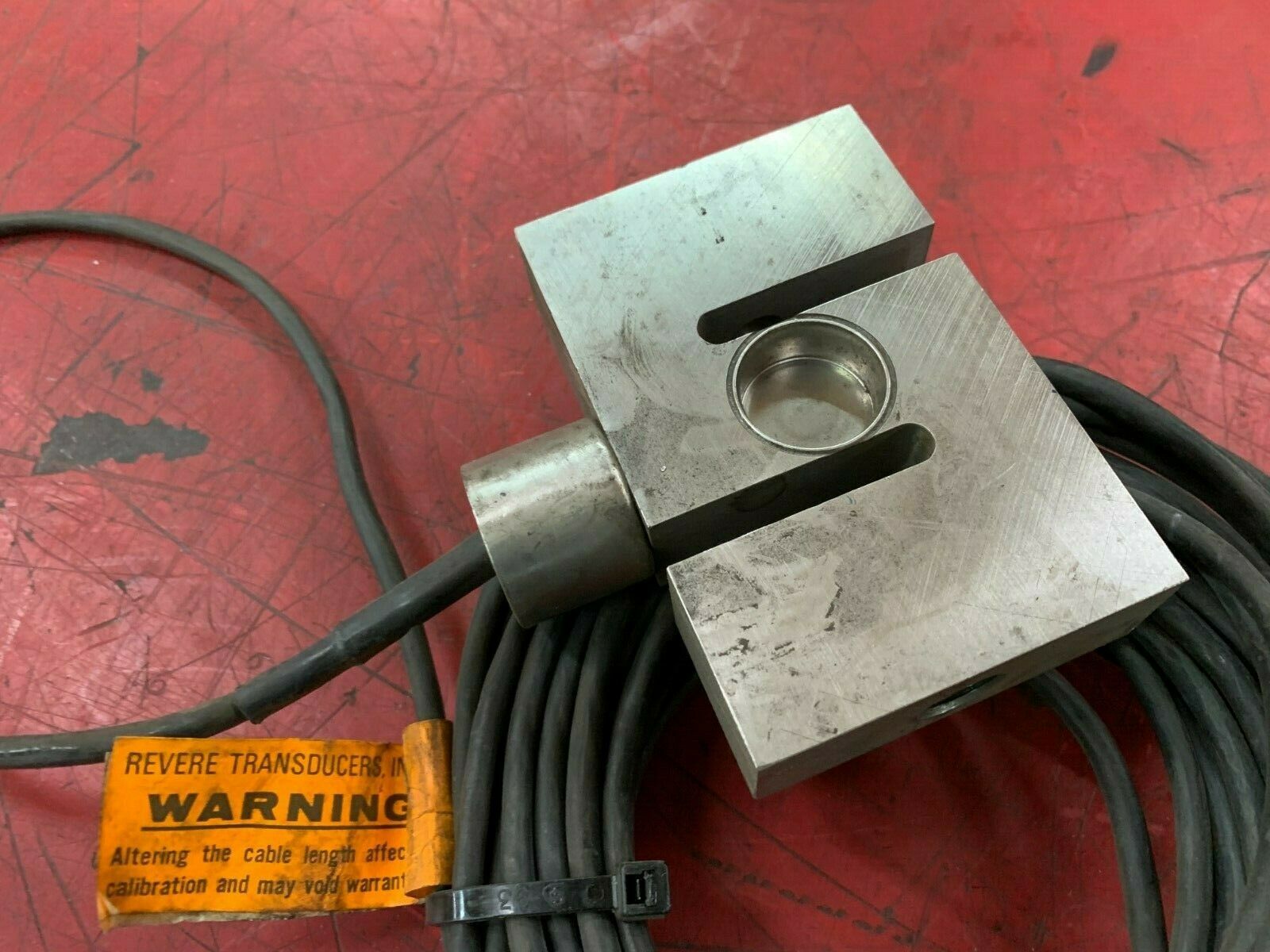 USED REVERE TRANSDUCERS LOAD CELL 2,500 LBS. BSP 700015-22