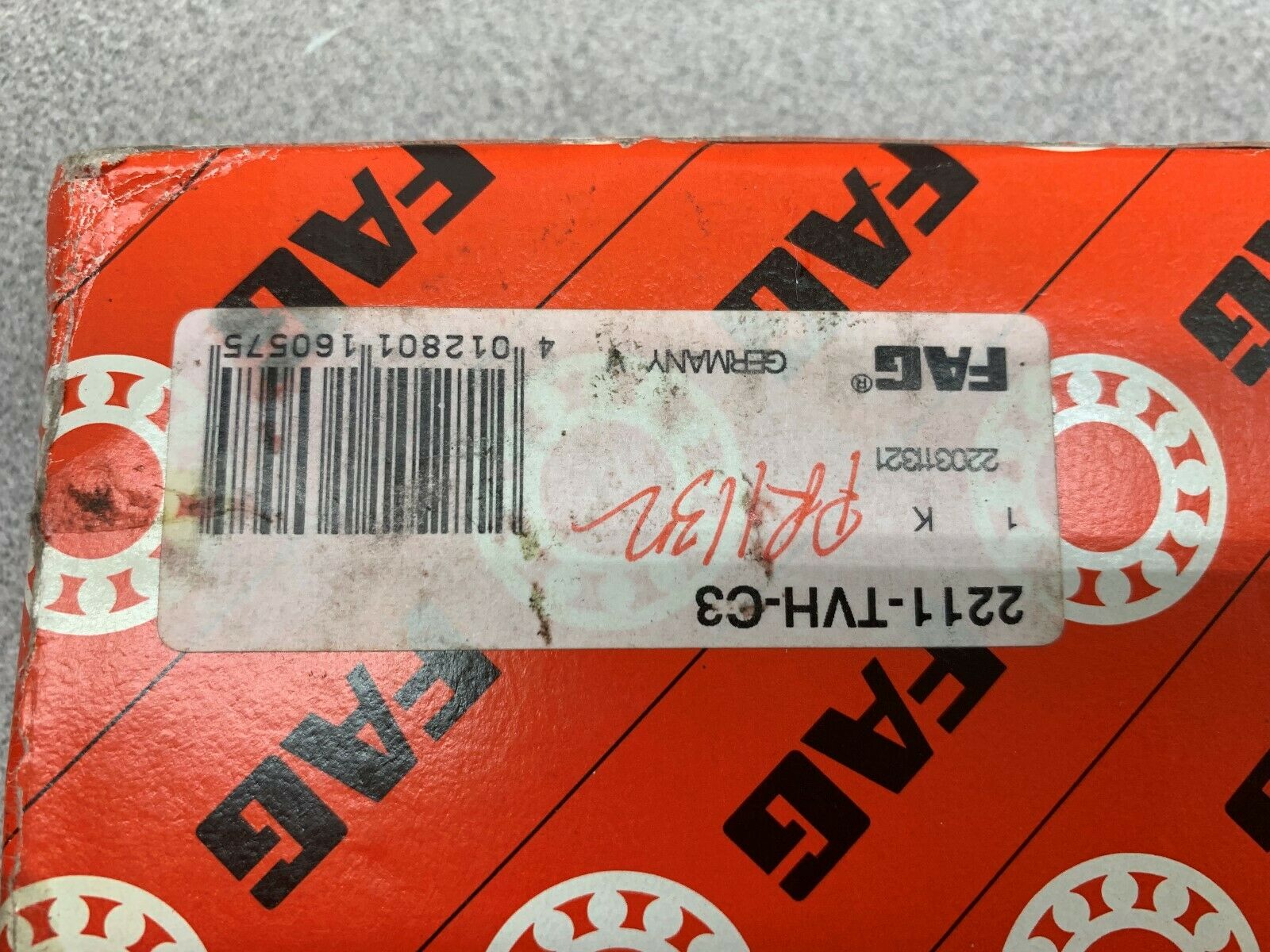 NEW IN BOX FAG BEARING 2211-TVH-C3