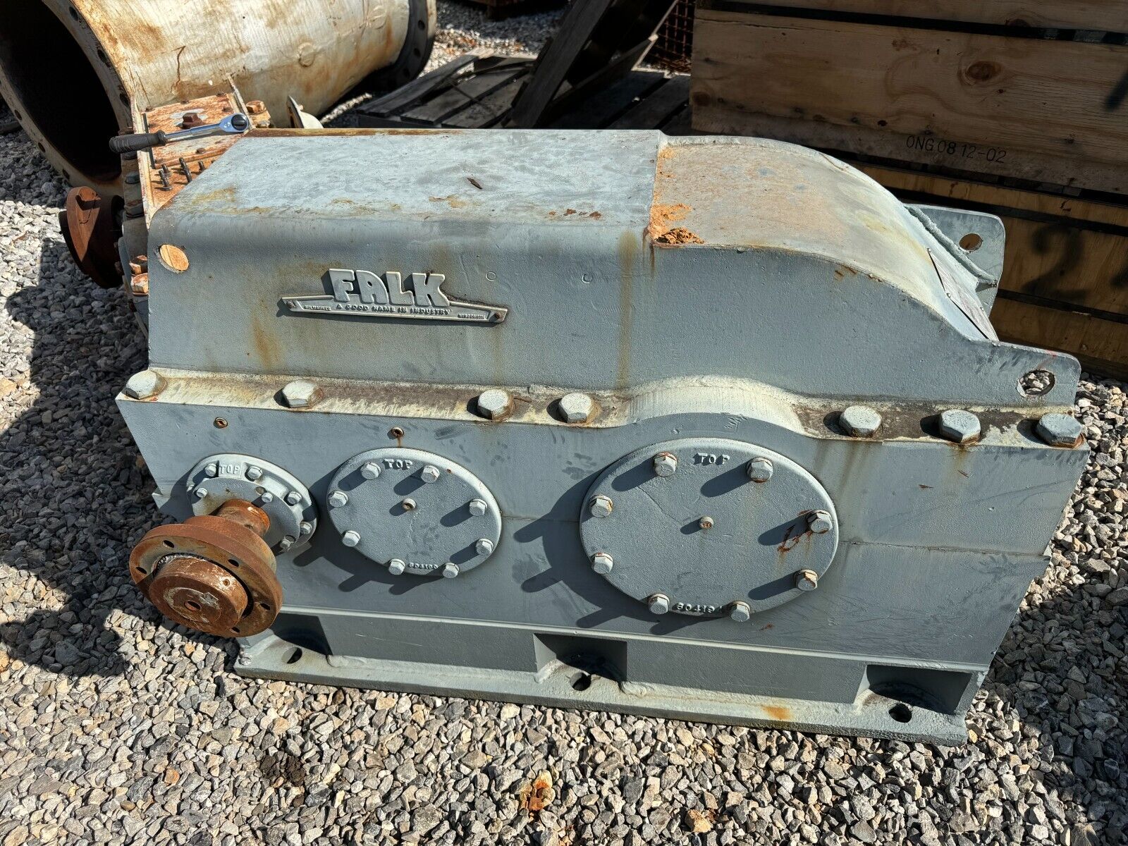 USED FALK ENCLOSED GEAR DRIVE REDUCER 21.47 RATIO 2100Y2A