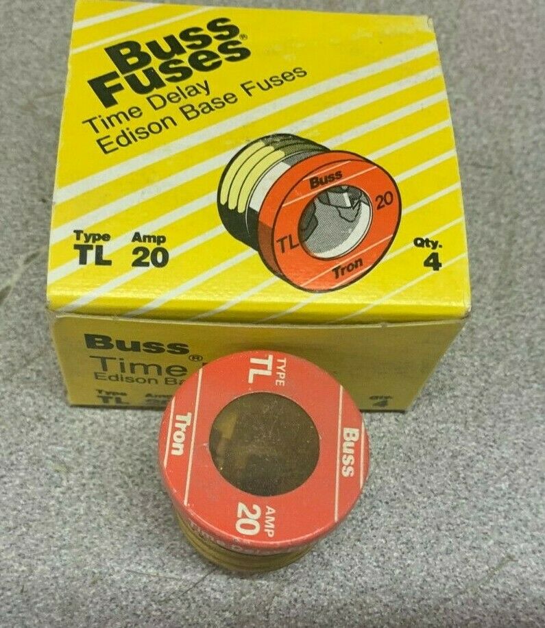 LOT OF 8 NEW IN BOX BUSS FUSE TL20