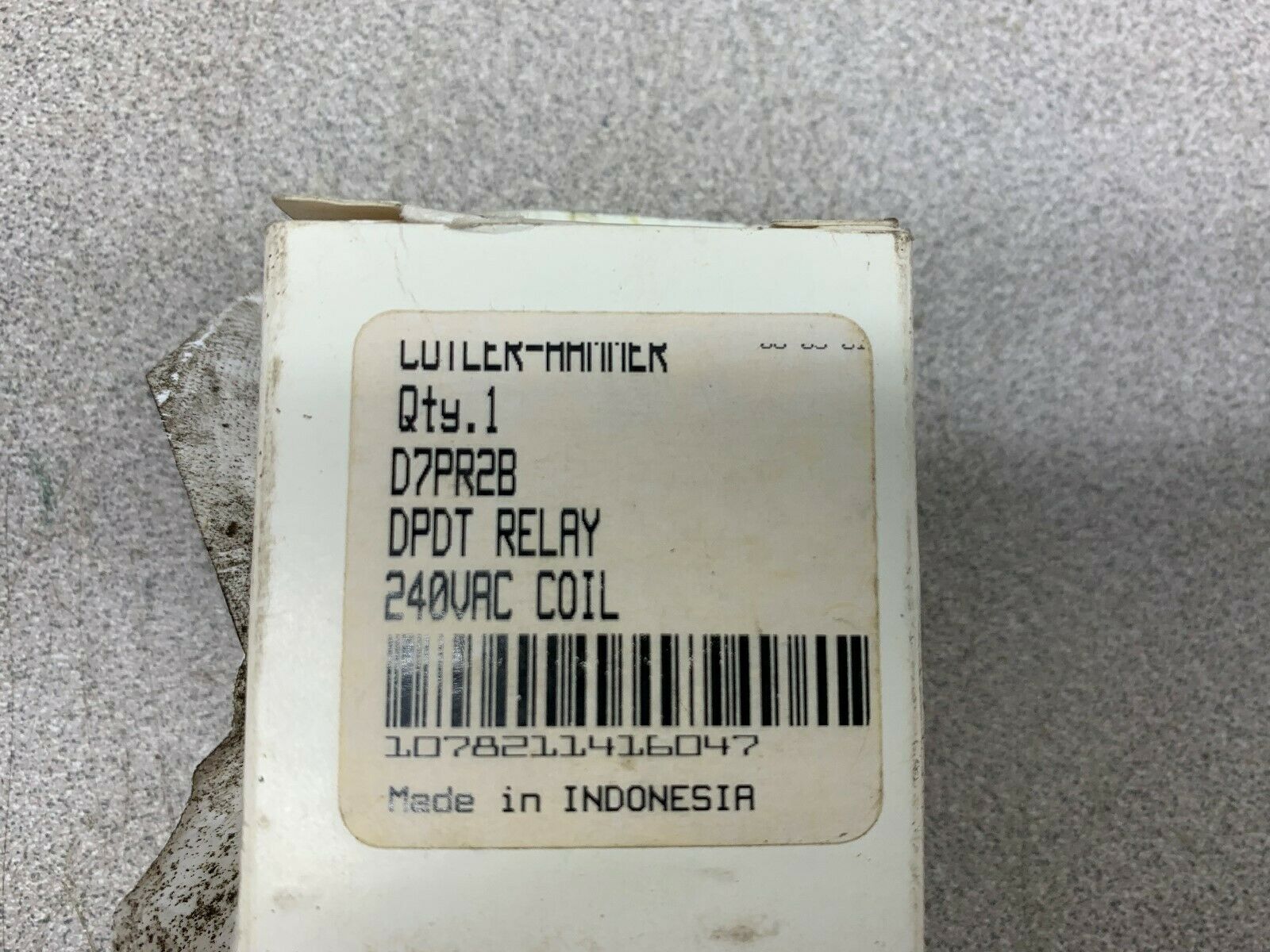 NEW IN BOX CUTLER HAMMER RELAY D7PR2B