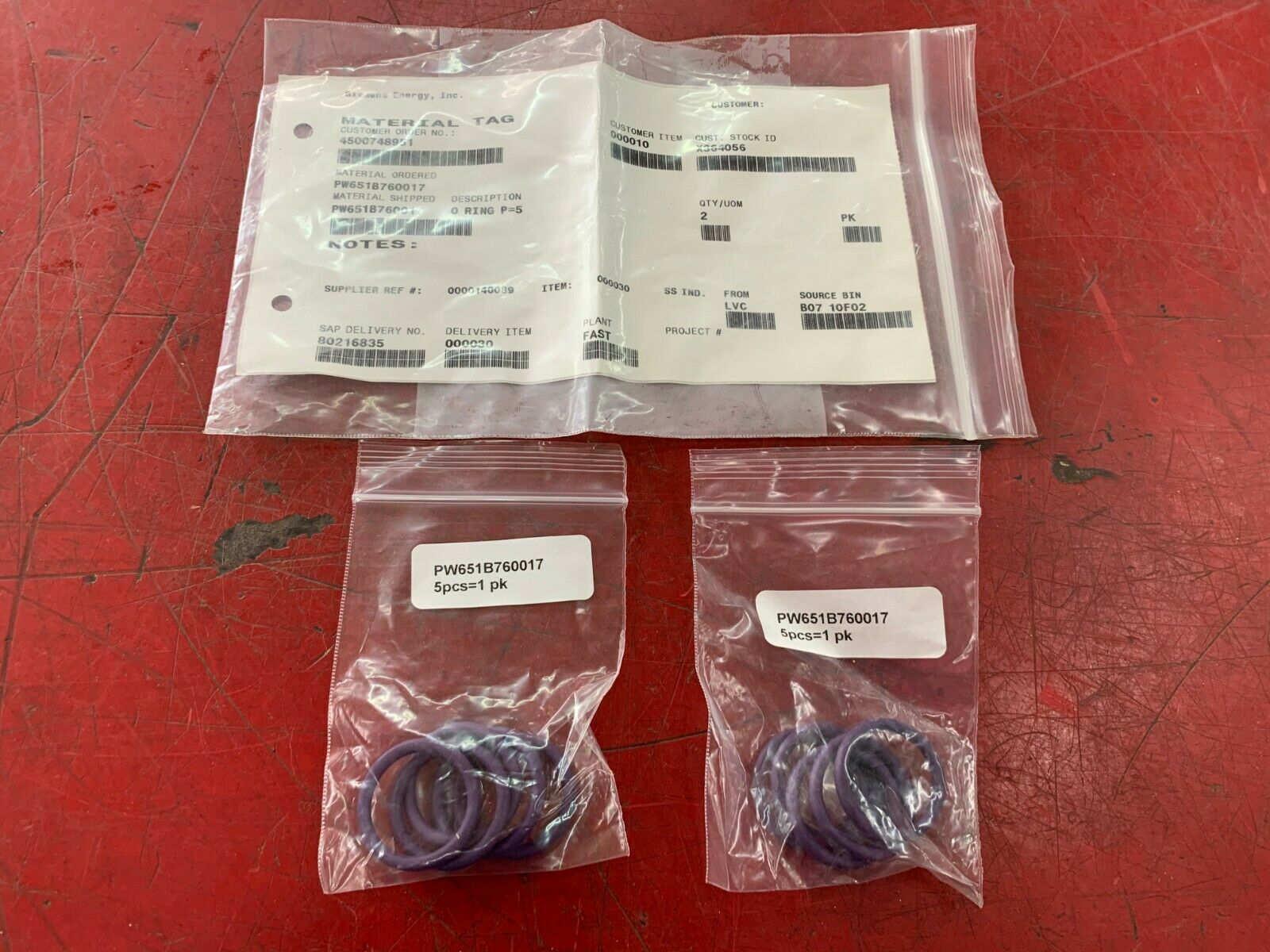 LOT OF 10 NEW NO BOX SIEMENS O-RINGS PW651B7600017