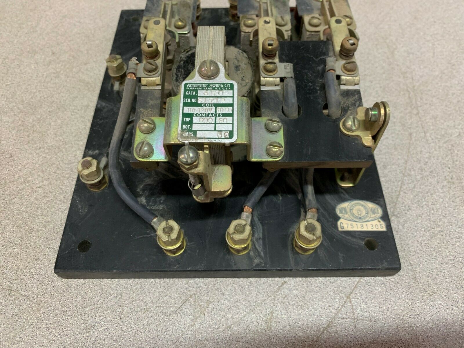 USED ASCO CONTACTOR 110-120V. COIL 350