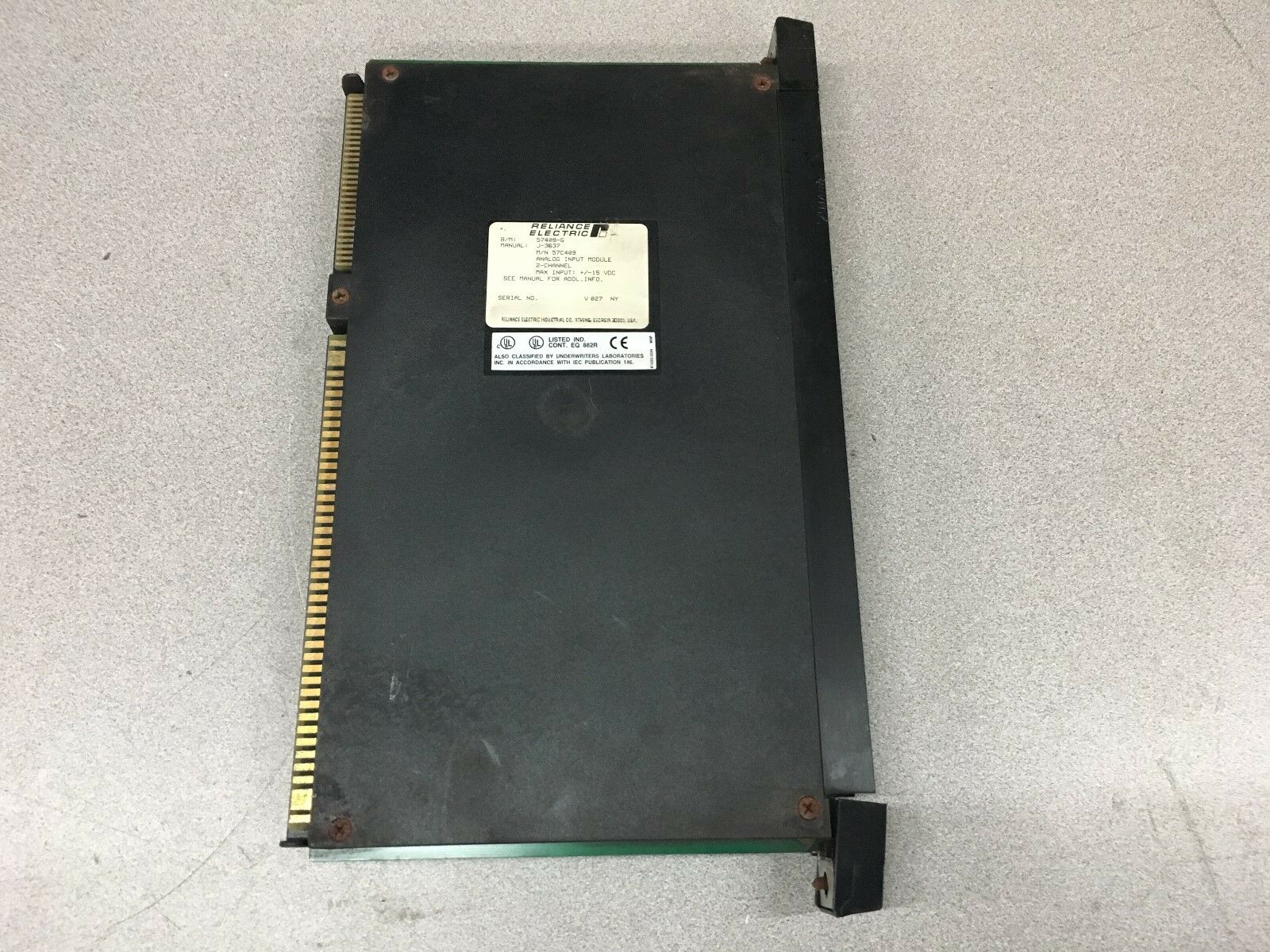 USED RELIANCE ELECTRIC 57409-G ANALOG INPUT MODULE 57C409