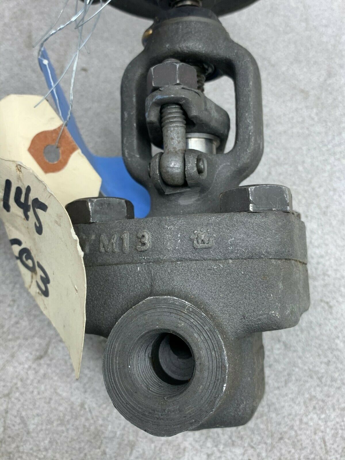 NEW HANCOCK 3/8" STEEL GLOBE VALVE 5500S-2 SA105 STEM CR13 DISC. CR13 SEAT HF