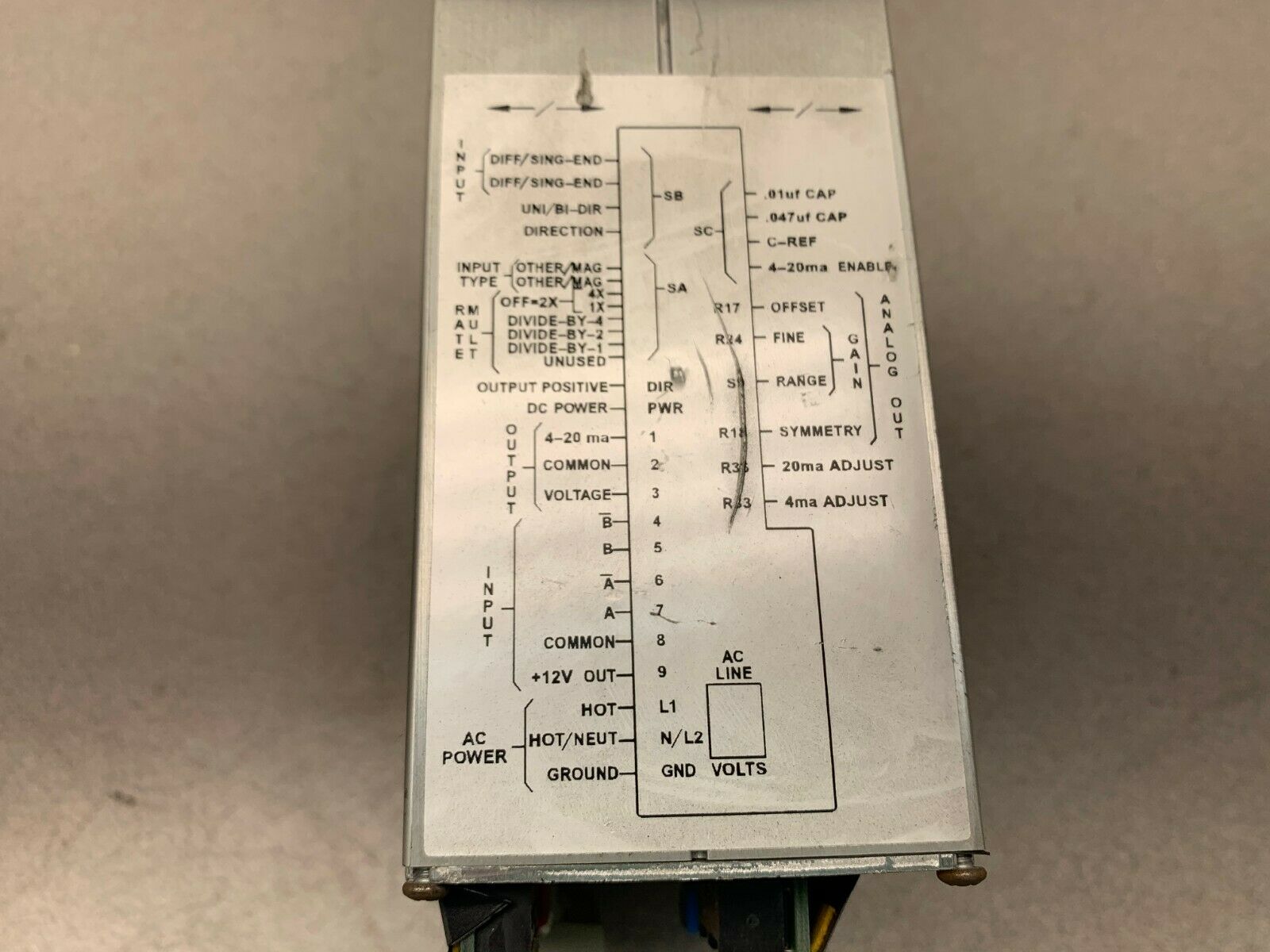 USED DYNAPAR DRIVE FV2-0-S