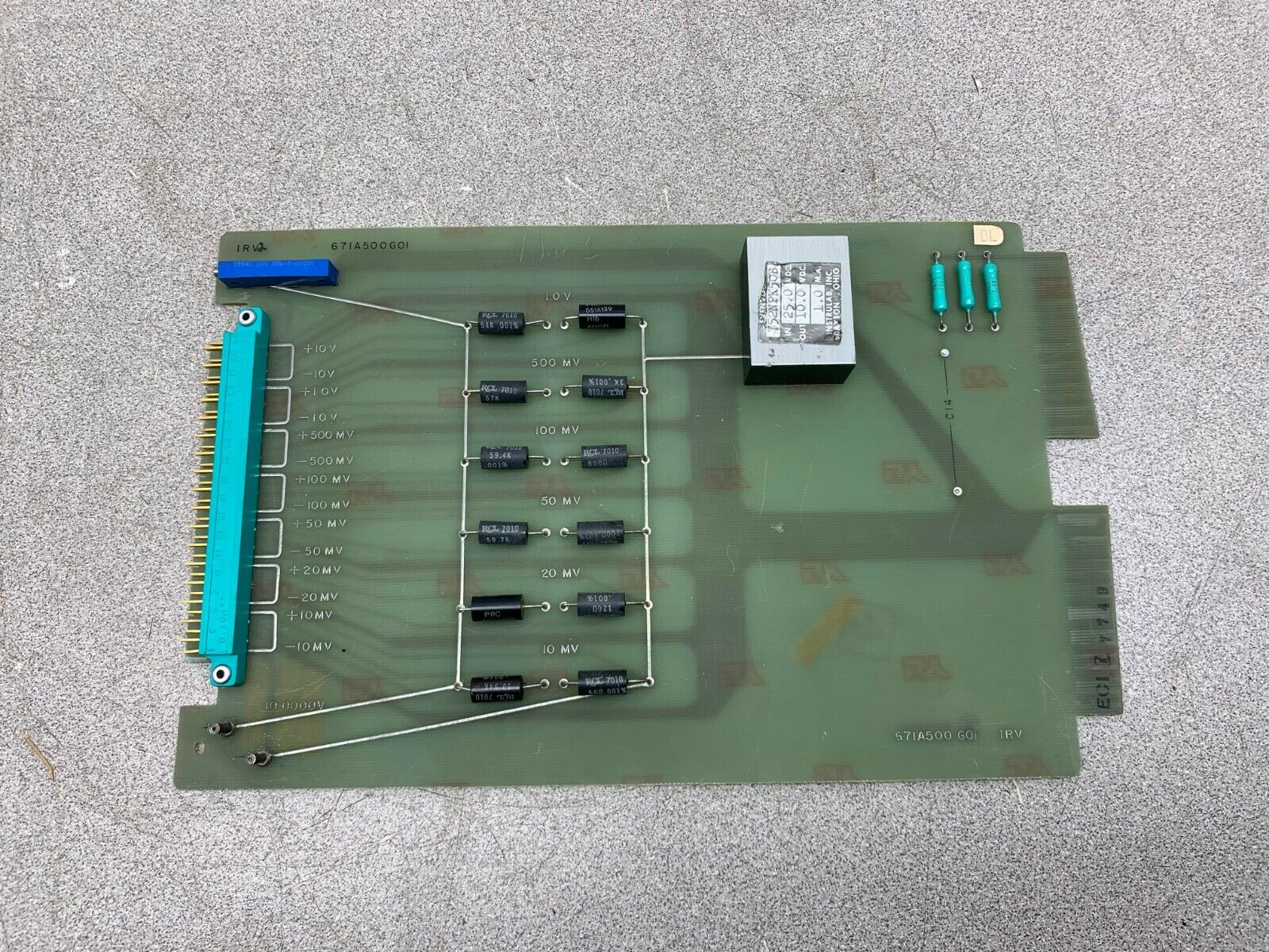 NEW NO BOX WESTINGHOUSE CIRCUIT BOARD 671A500G01