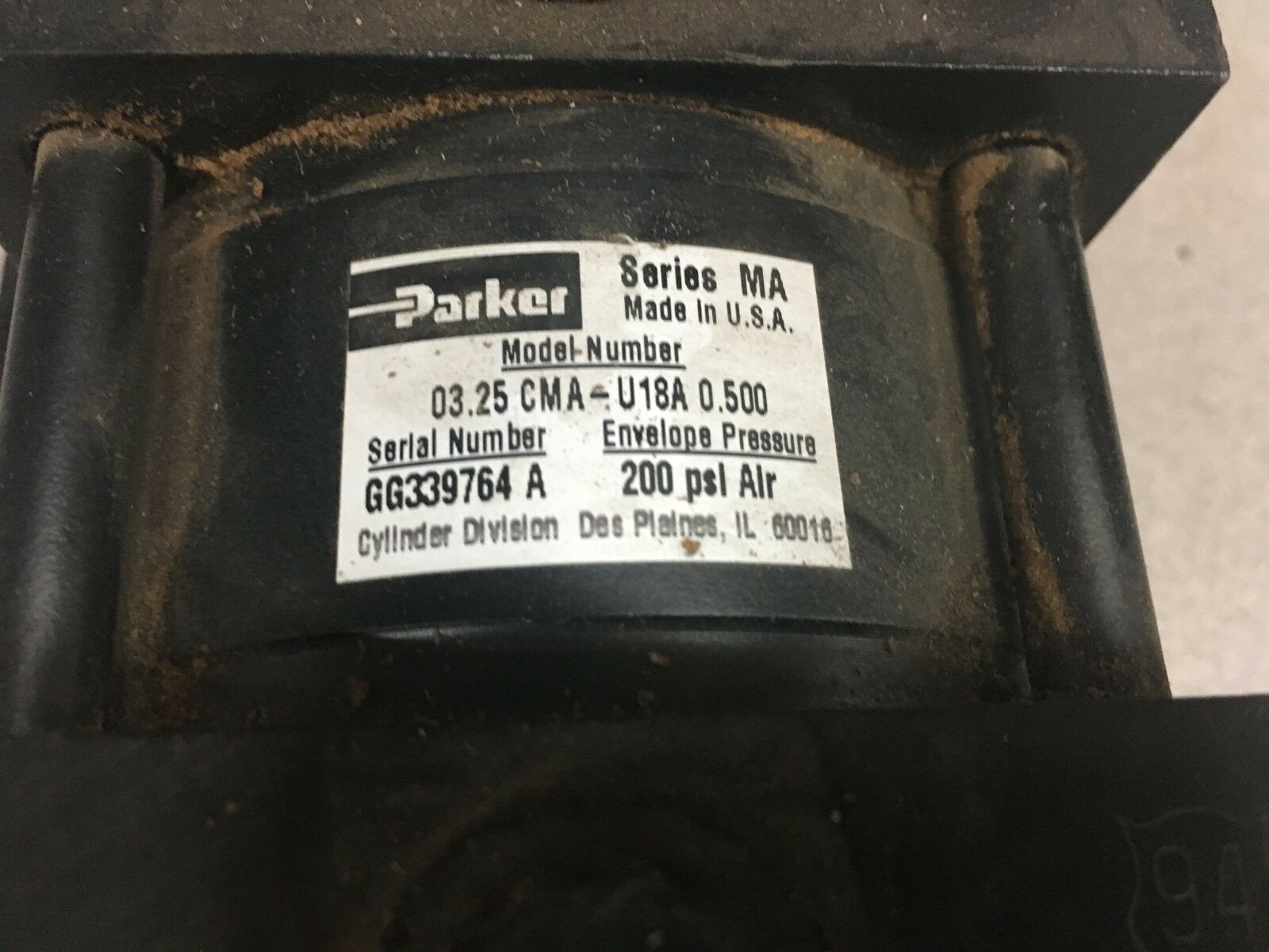 NEW NO BOX PARKER CYLINDER 03.25 CMA-U18A 0.500