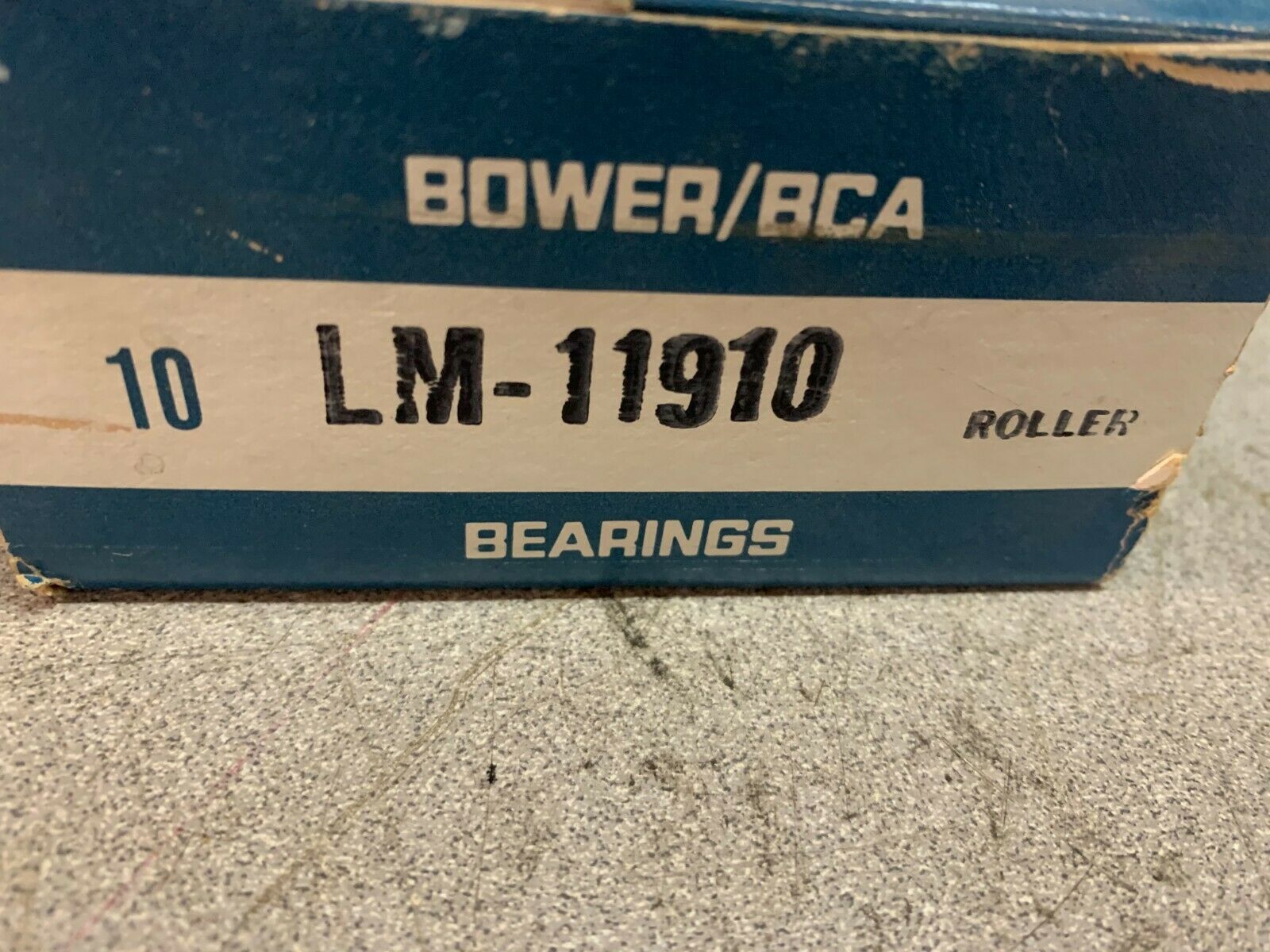 BOX OF 10  NEW IN BOX BOWER BEARING RACE LM-11910