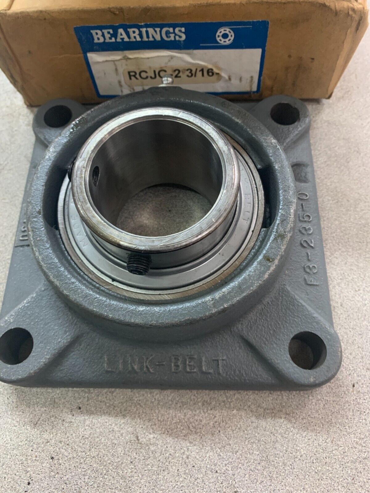 NEW BOX LINK-BELT 4-BOLT FLANGE BEARING 2-3/16" BORE F3-U235N