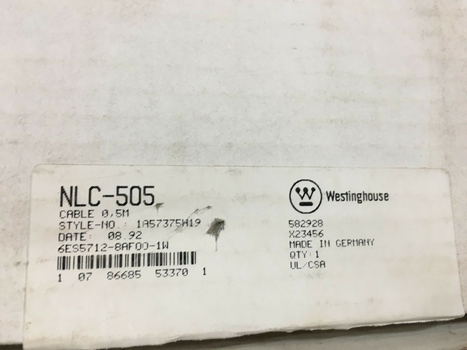 NEW IN BOX WESTINGHOUSE CABLE NLC-505