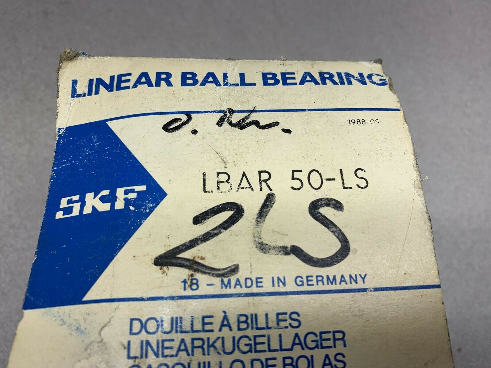 NEW IN BOX SKF BEARING LBAR 50-LS