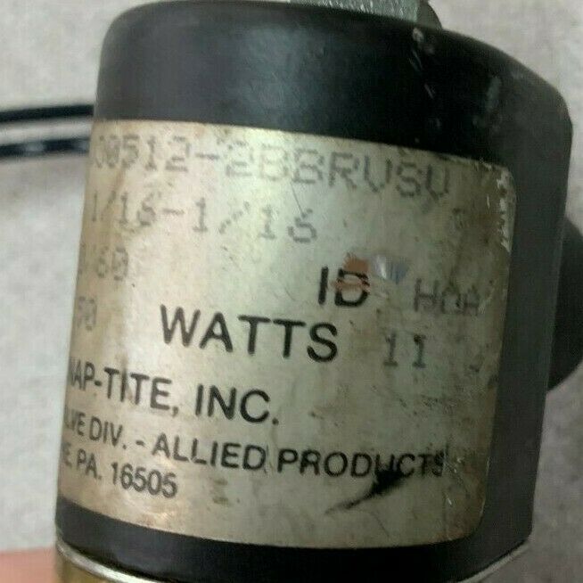 USED SNAP-TITE VALVE V30512-2BBRVSV