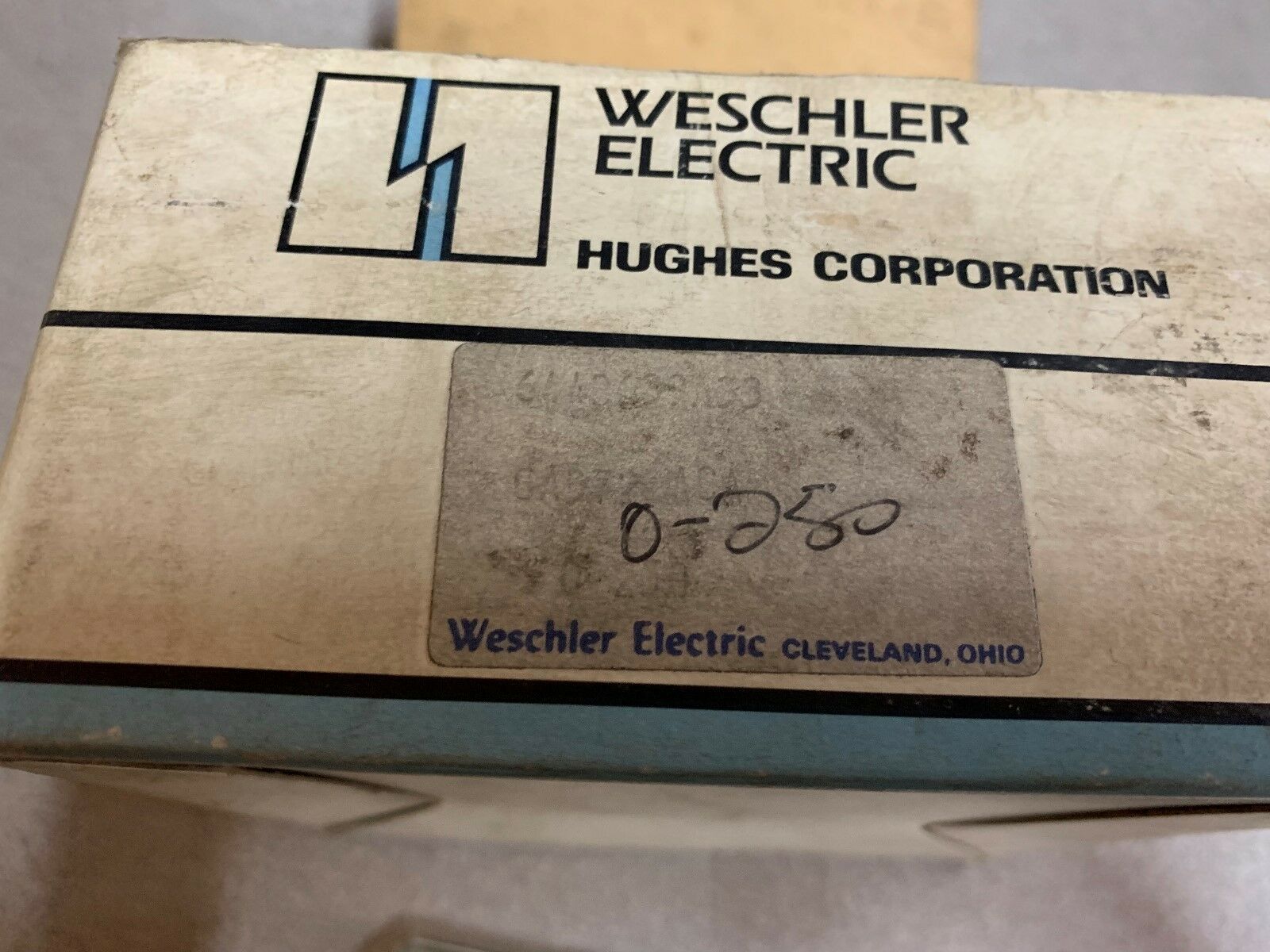 NEW IN BOX WESCHLER 0-250 AMPS PANEL METER 644B639A33