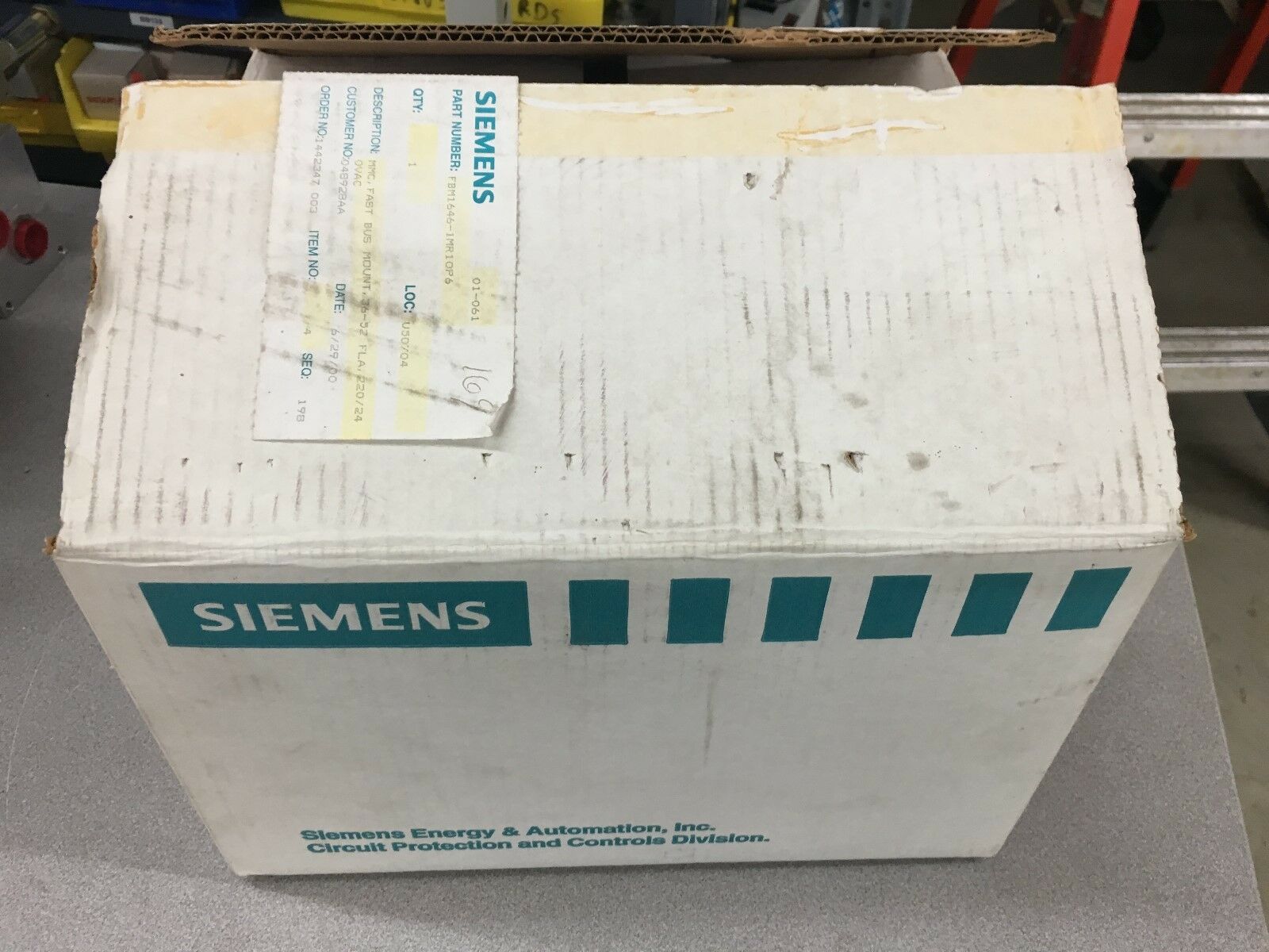 NEW IN BOX SIEMENS REVERSING STARTER MODULAR MOTOR CONTROLLER FBM1646-1MR10P6