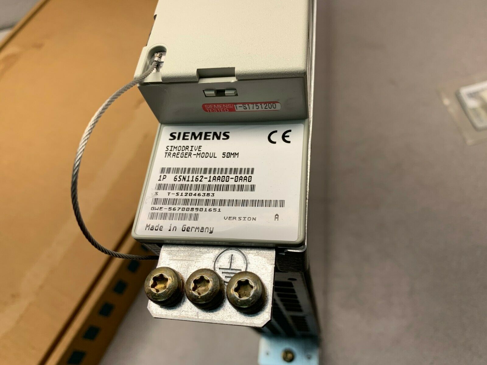 NEW IN BOX SIEMENS SIMODRIVE TRAEGER MODULE 6SN1162-1AA00-0AA0