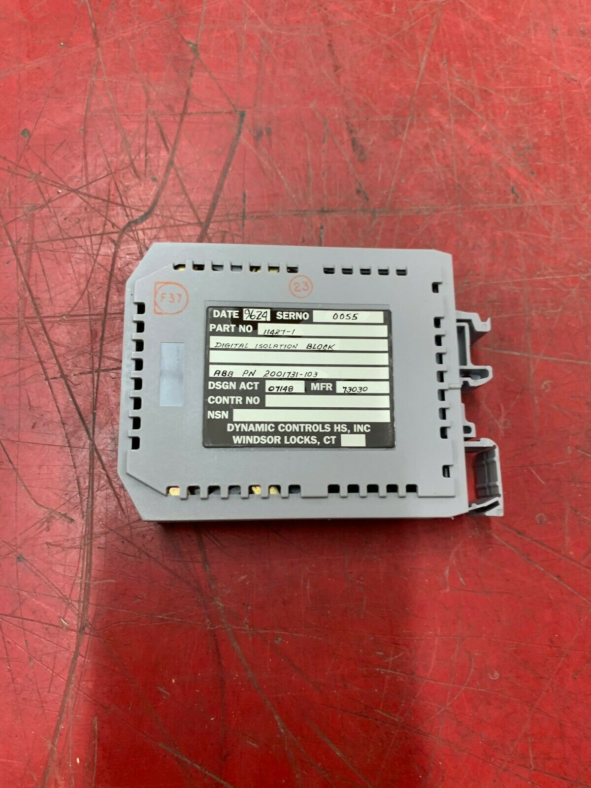 NEW NO BOX DYNAMIC CONTROLS 2001731-103 DIGITAL ISOLATION BLOCK 11427-1