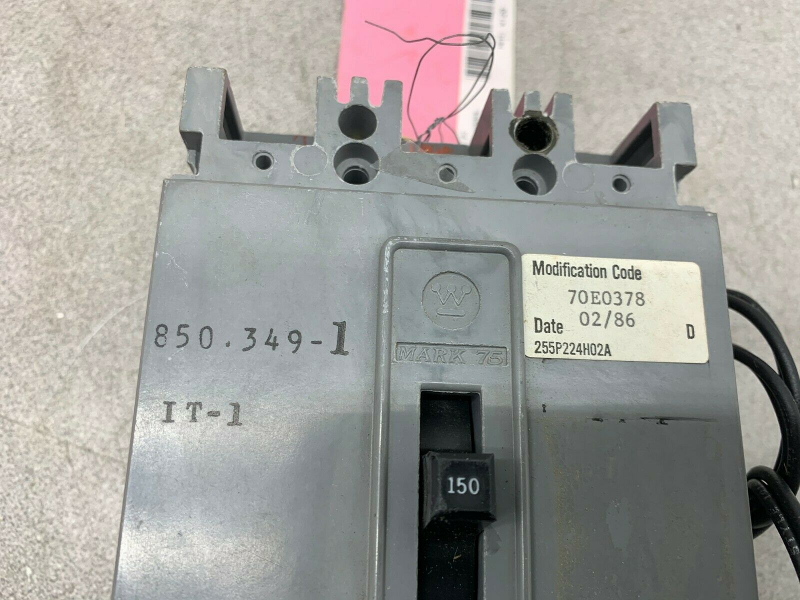 NEW NO BOX WESTINGHOUSE 3 POLE 150AMP CIRCUIT BREAKER HFB31800ML