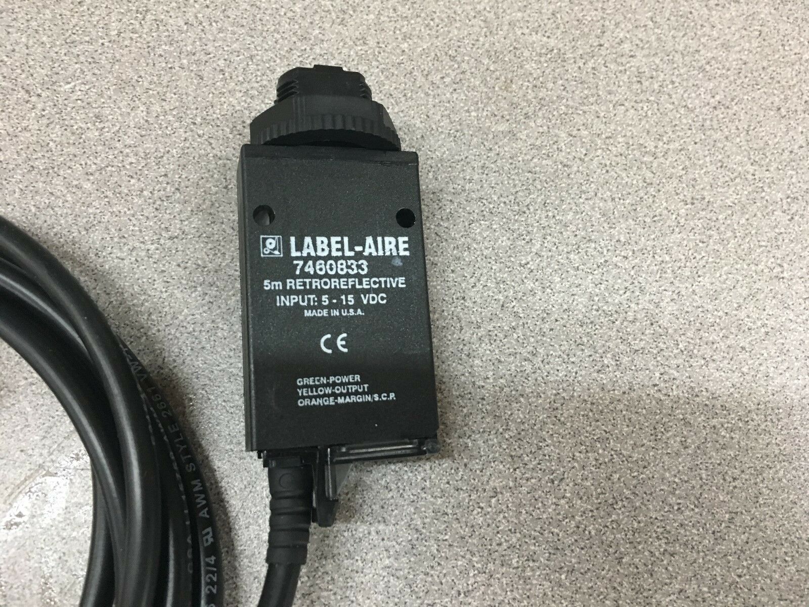 NEW NO BOX LABEL-AIRE RETROREFLECTIVE SENSOR 7460833