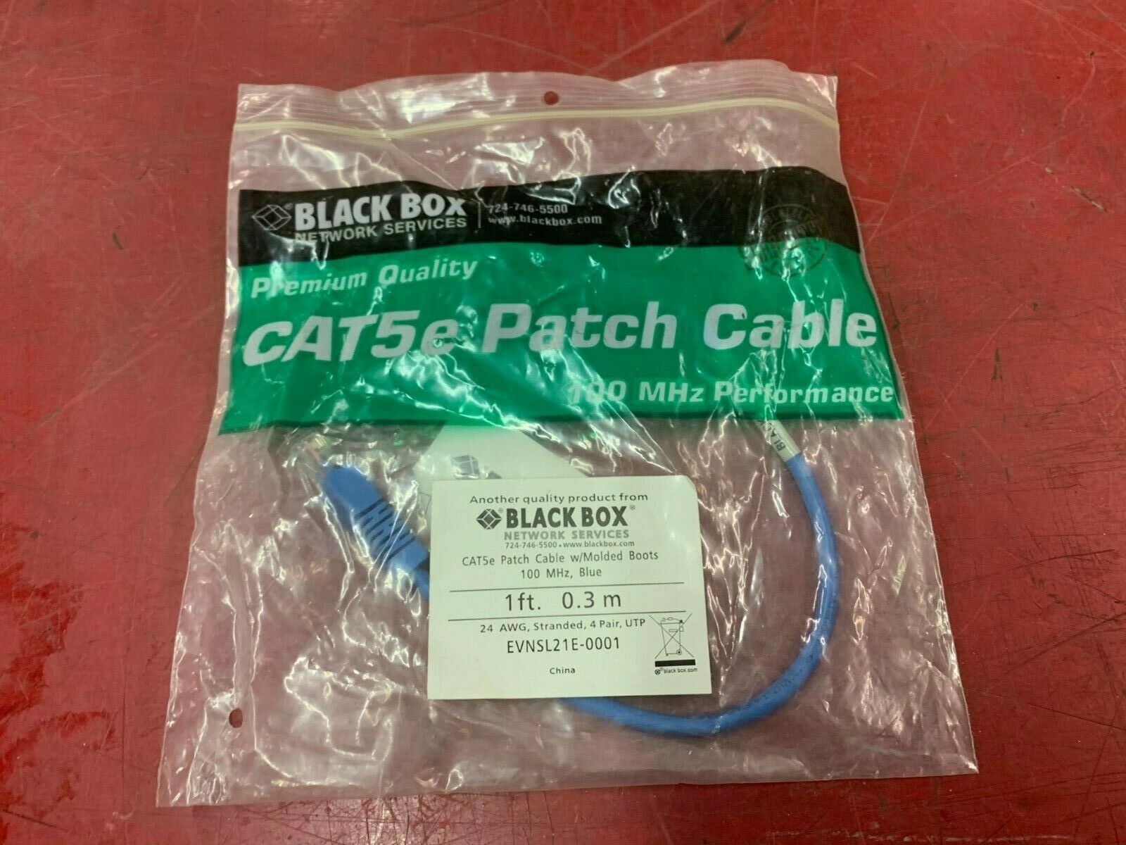 LOT OF 8 NEW IN BAG BLACK BOX CABLE EVNSL21E-0001