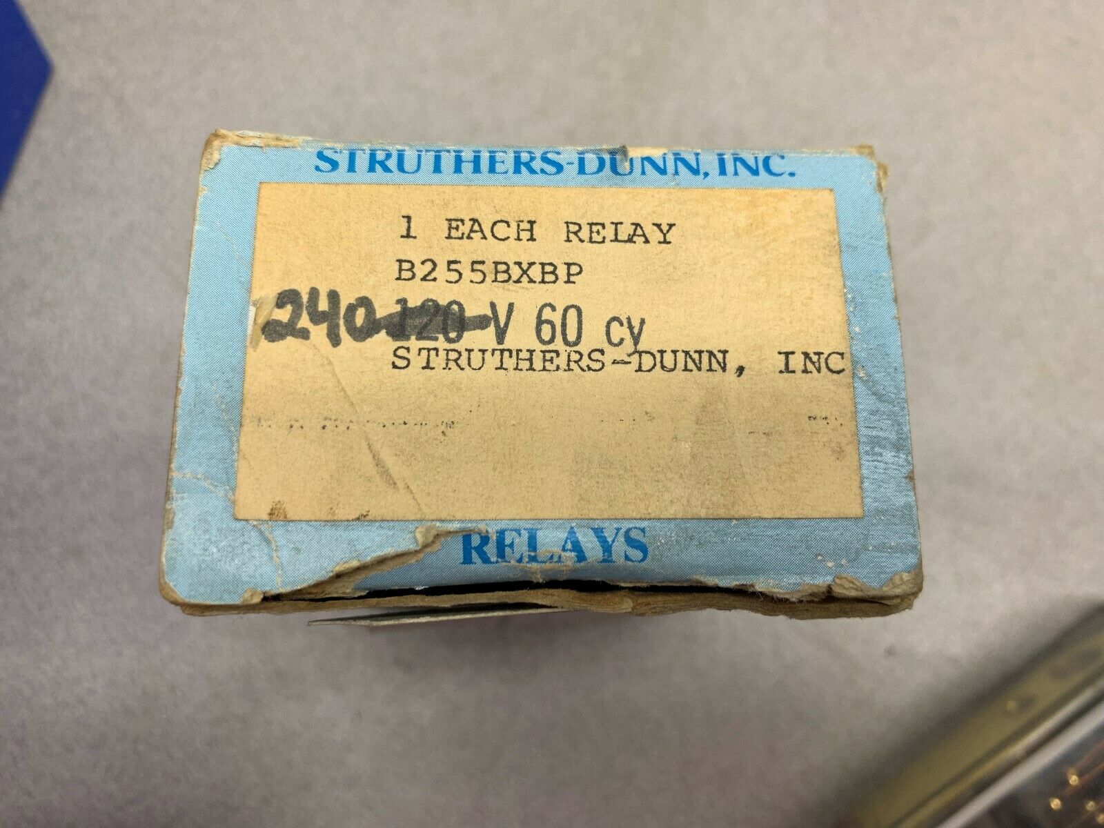 NEW IN BOX STRUTHERS & DUNN RELAY B255BXBP