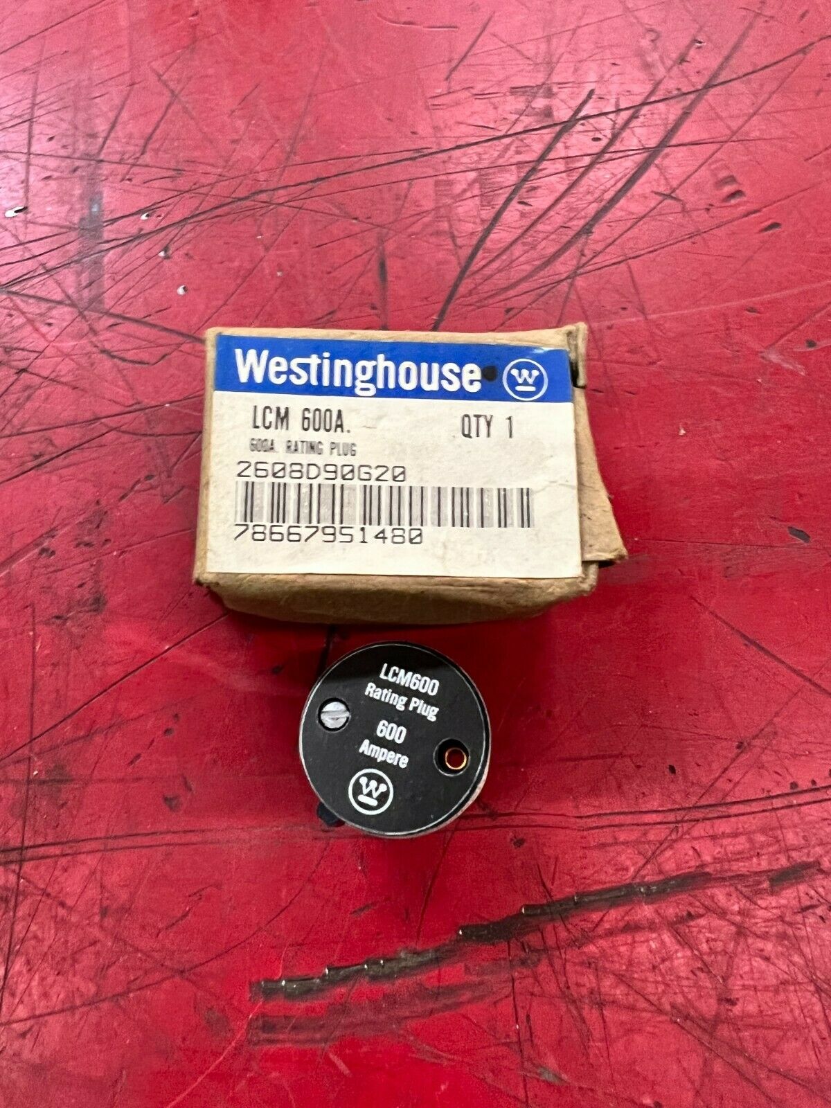 NEW IN BOX WESTINGHOUSE LCM 600 RATING PLUG LCM 600A