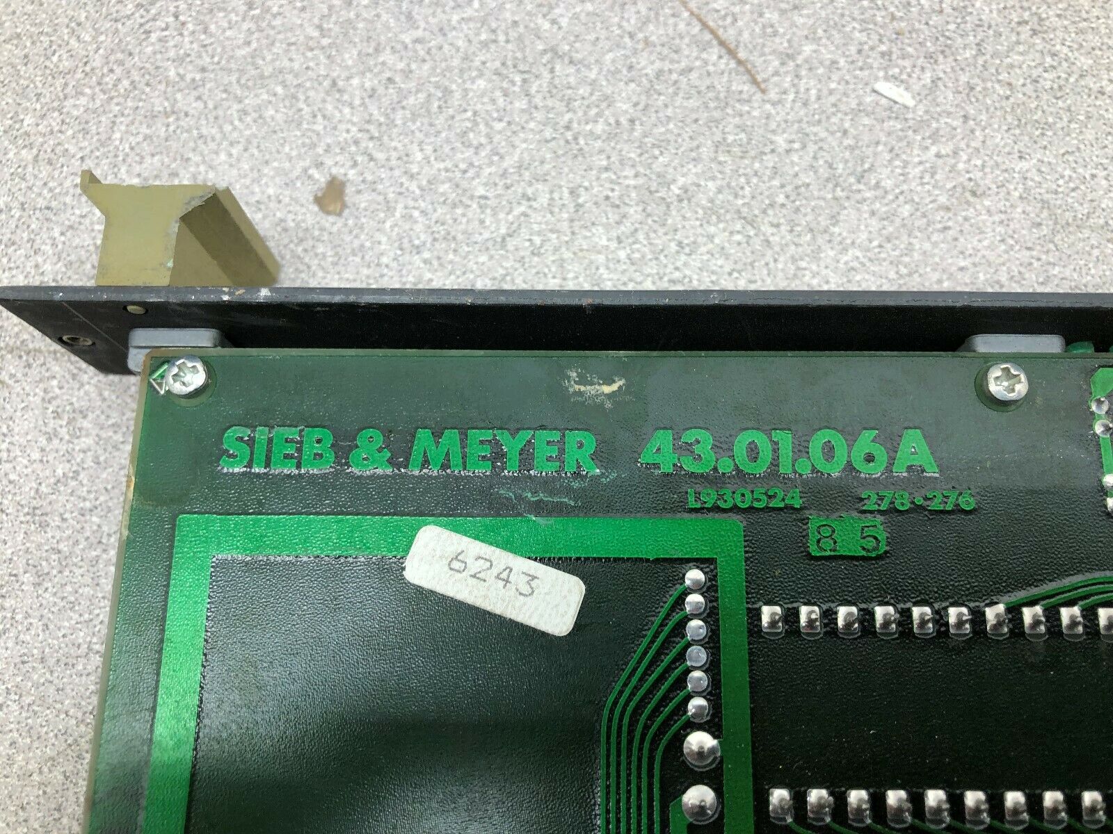 USED SIEB & MEYER SPINDLE OUTPUT BOARD 43.01.06A