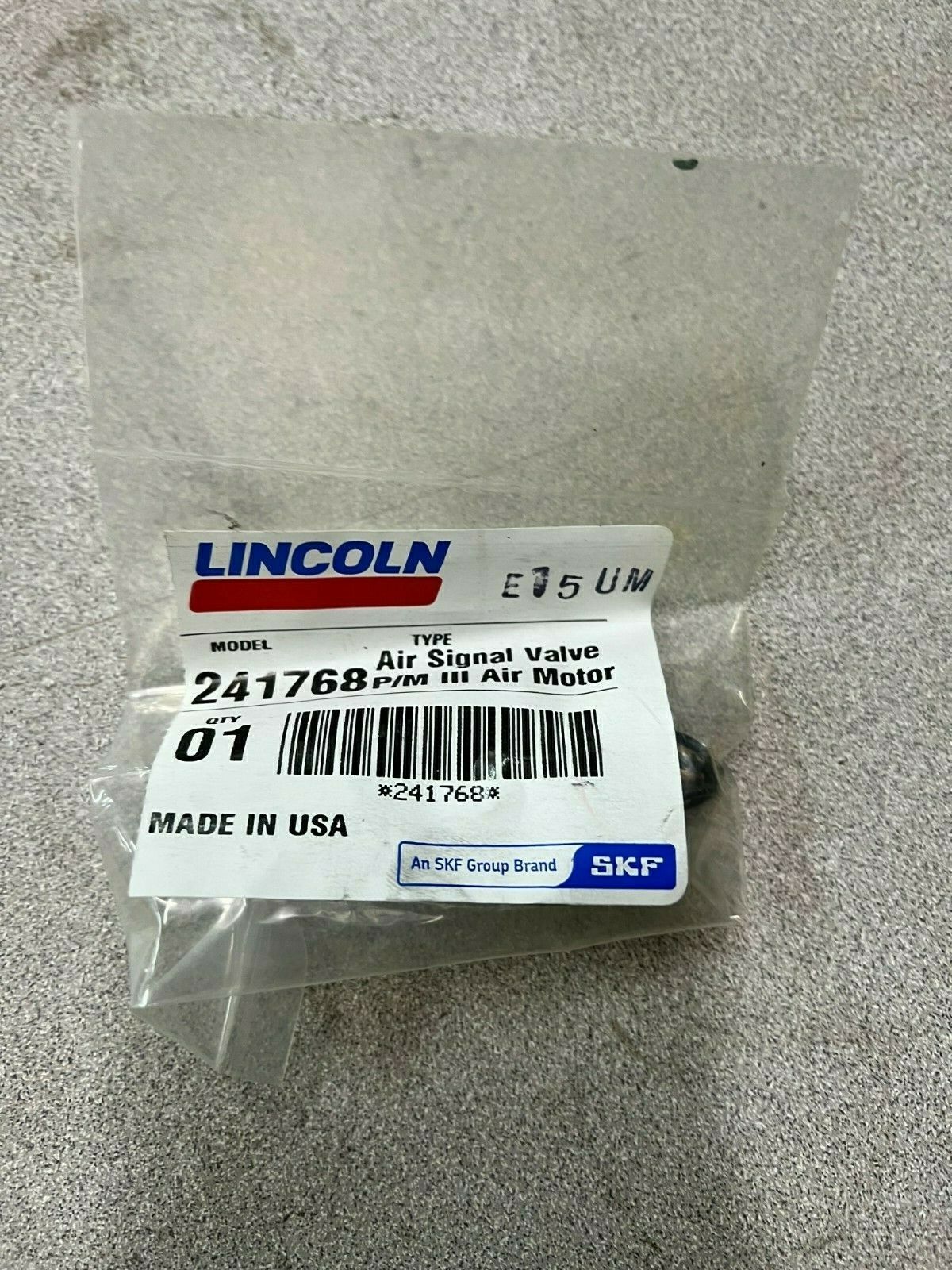 NEW IN BAG LINCOLN AIR SIGNAL VALVE 241768