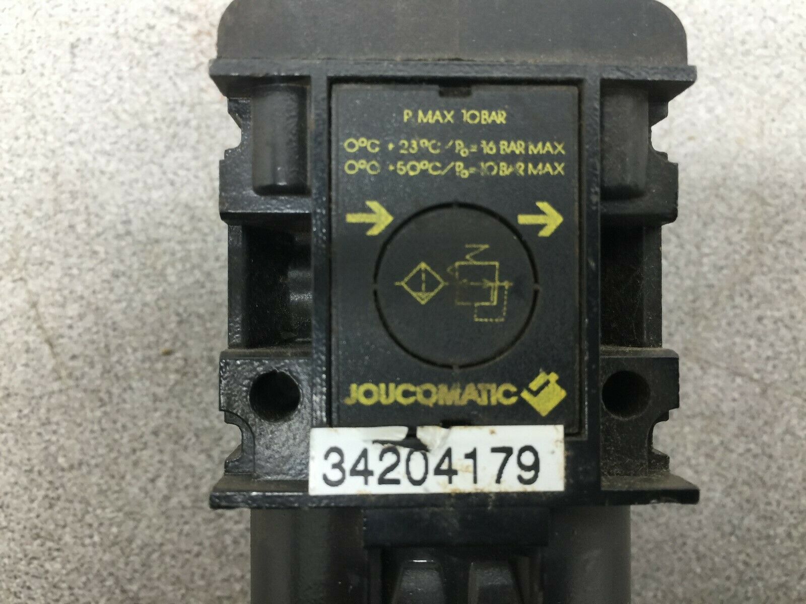 USED JOUCOMATIC FILTER REGULATOR 34204179