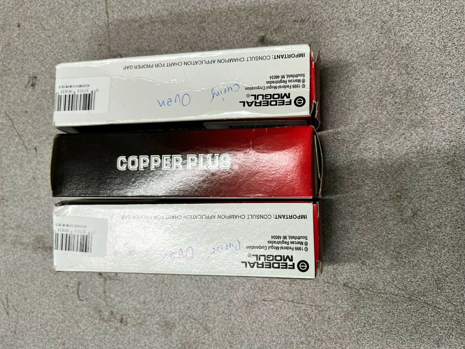 LOT OF 3 NEW IN BOX CHAMPION FI12 1502 SPARK PLUG 221