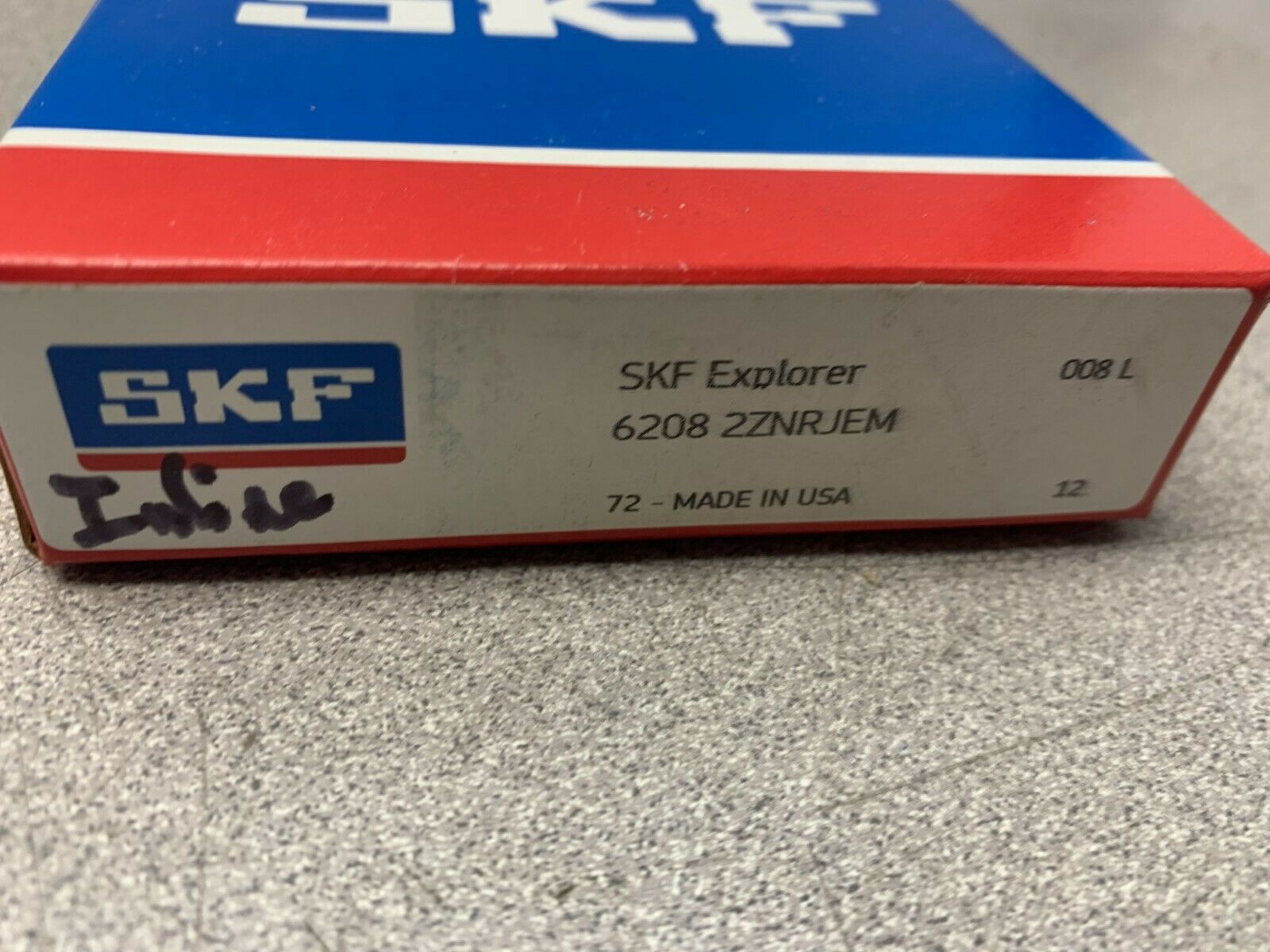 NEW IN BOX SKF BALL BEARING 6208 2ZNRJEM