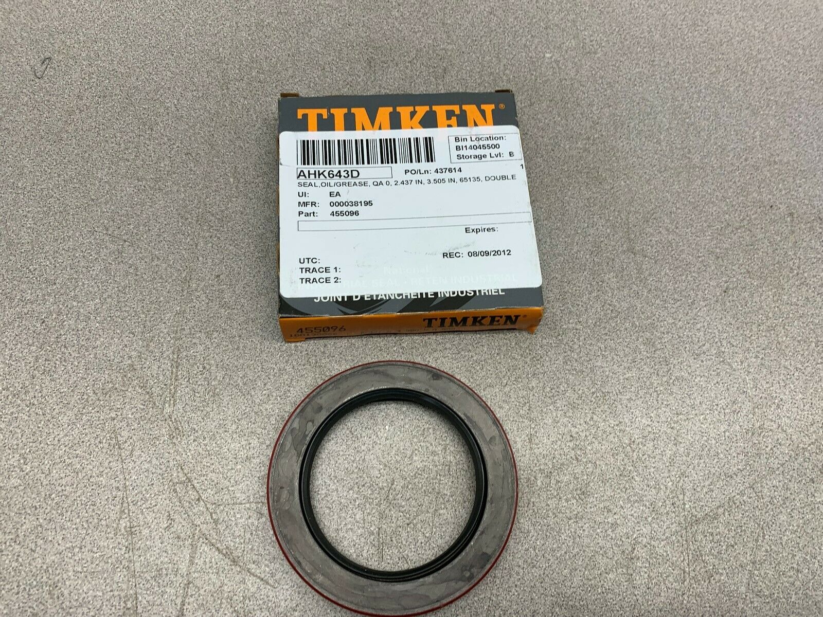 LOT OF 2 NEW IN BOX TIMKEN BEARING 455096