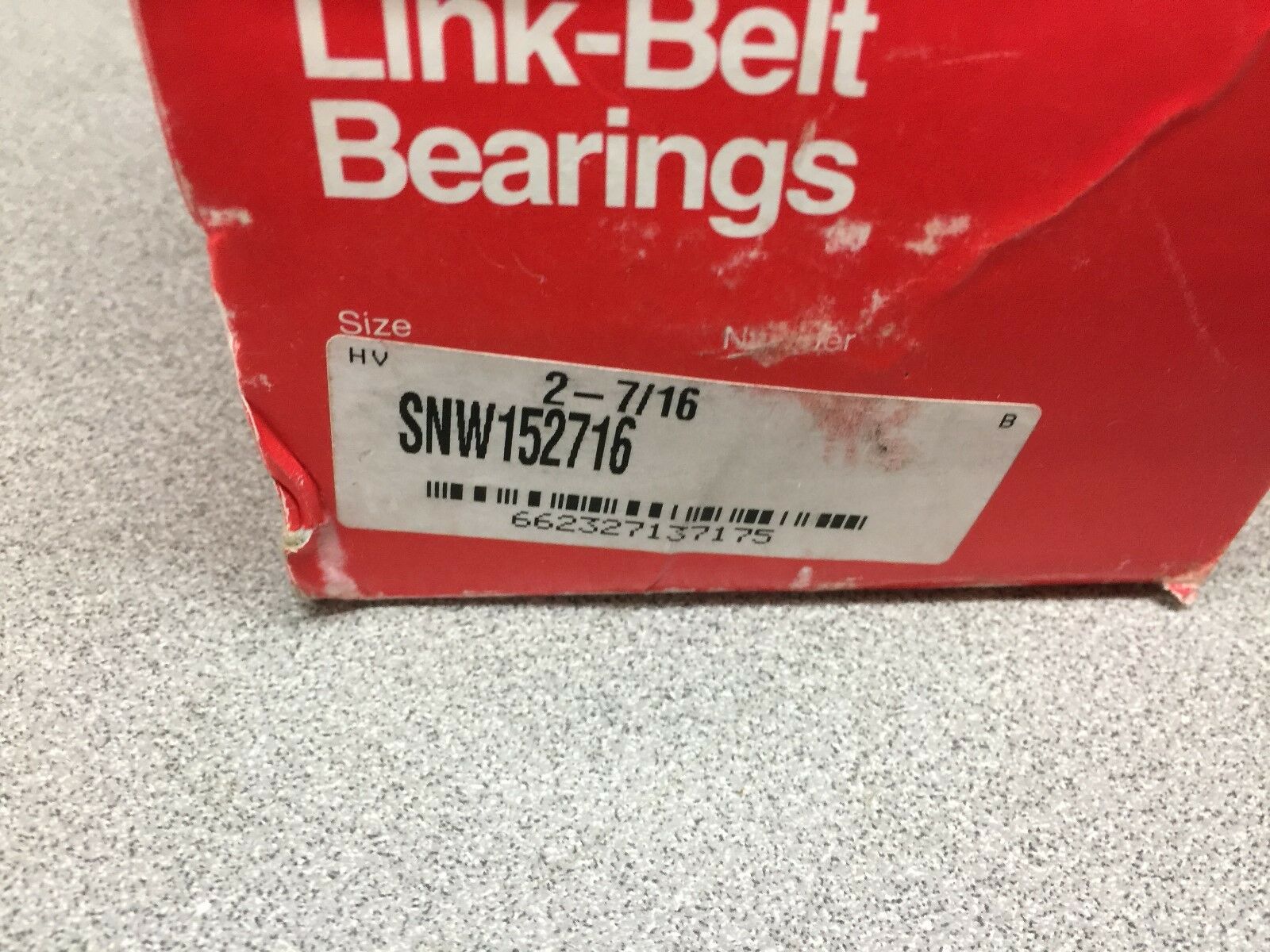 NEW IN BOX LINK BELT 2-7/16 BEARING SNW152716