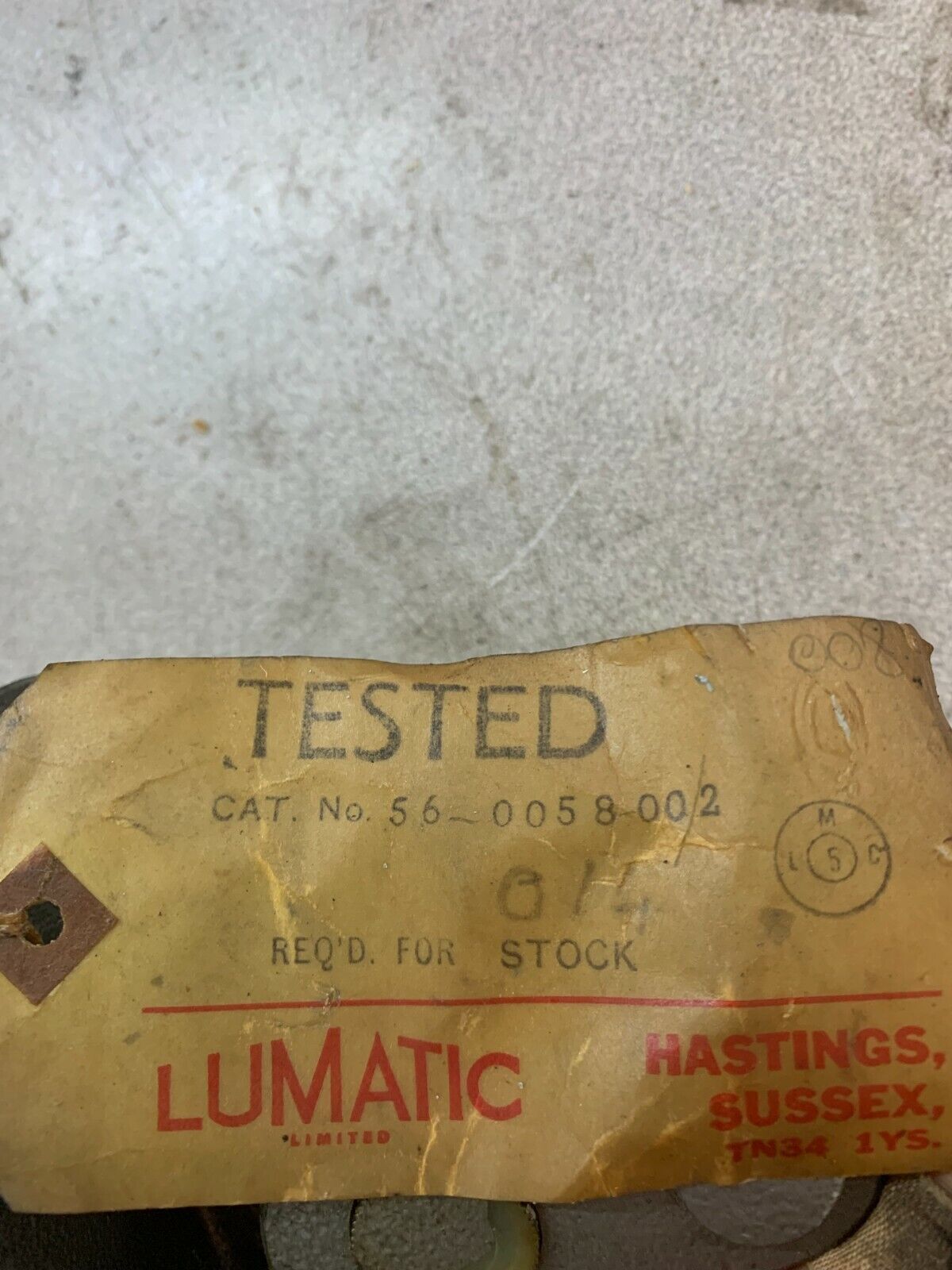 NEW NO BOX LUMATIC PUMP 56-0058-002