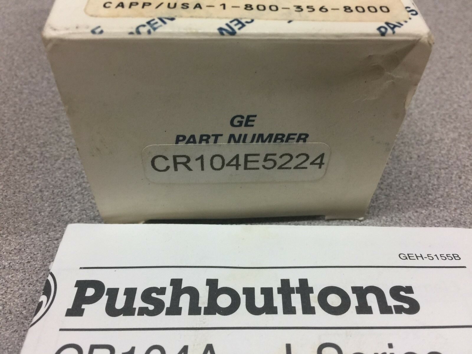 NEW IN BOX GE ILUMINATED PUSH BUTTON CR104E5224