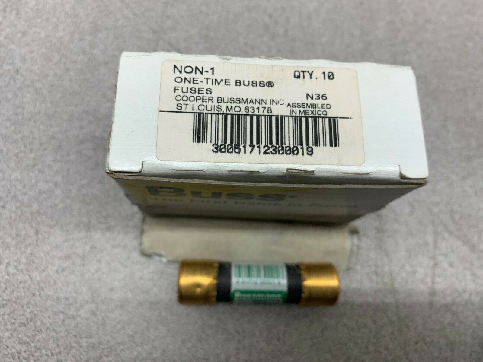 LOT OF 10 NEW IN BOX BUSS FUSE NON 1