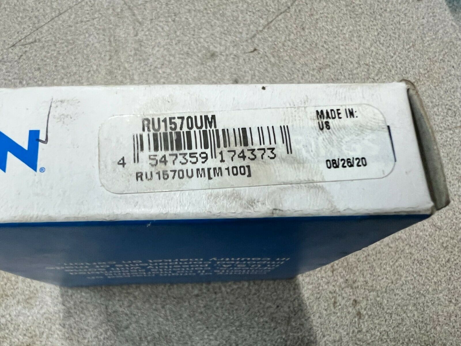 NEW IN BOX NTN/BOWER CYLINDRICAL BEARING RU1570UM