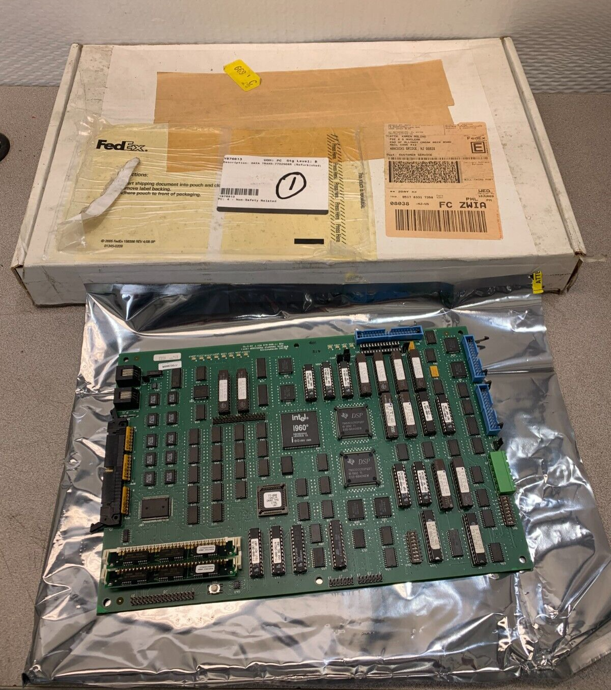 REMAN EG&G ASTROPHYSICS BOARD 77-000-010 PROCESSOR 77002968R