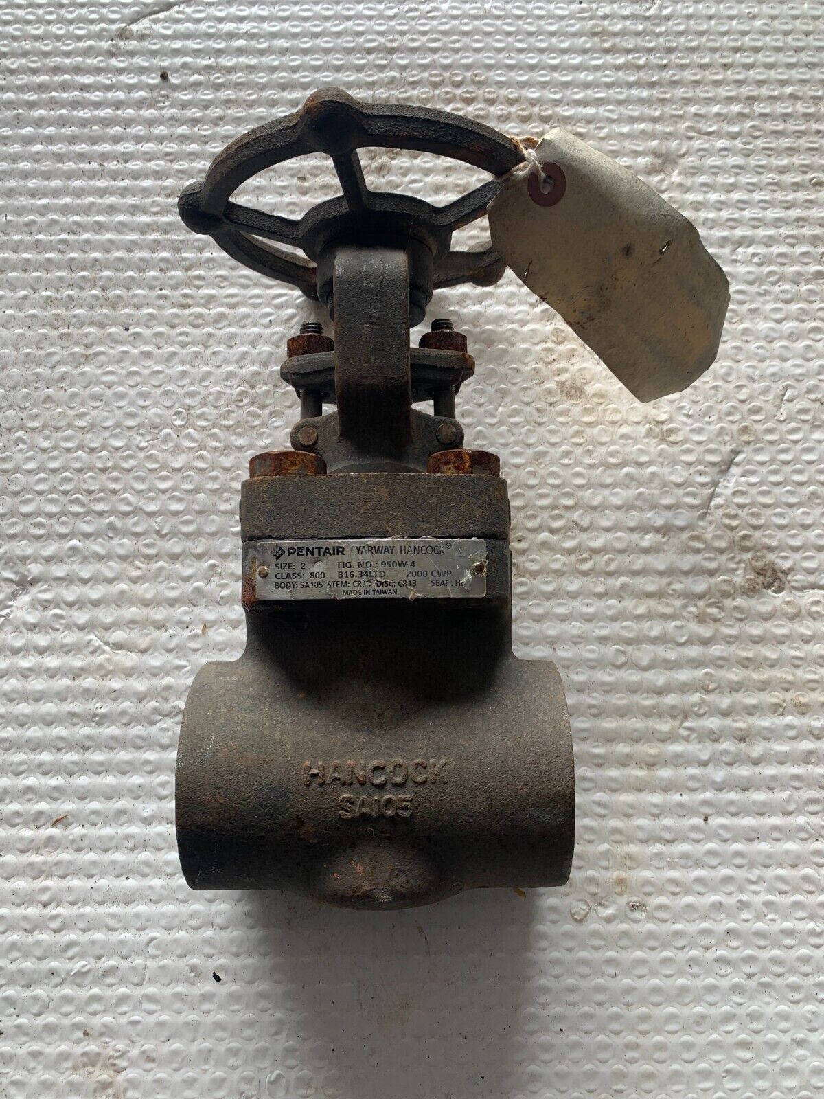 NEW PENTAIR HANCOCK 2" GATE VALVE FIG. 950W-4 CLASS 800 B16.34LTD