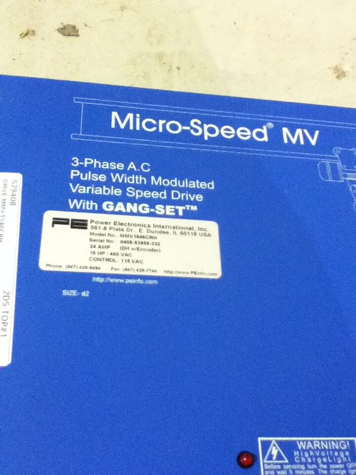 NEW MICRO-SPEED MV 15HP 24AMP DRIVE MMV1546CRH
